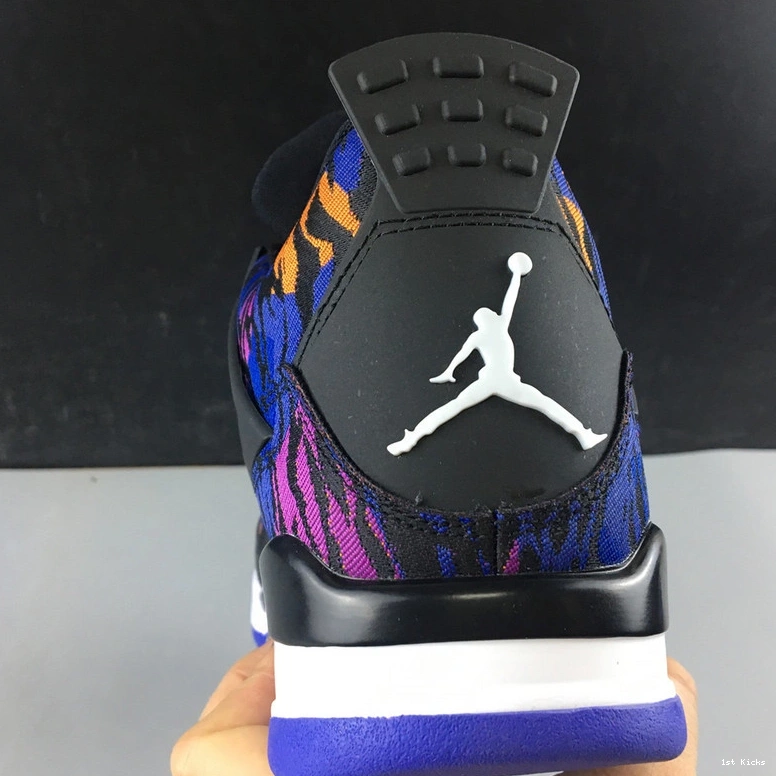 BQ9043-005 4 Rush - Black (GS) Violet Retro Jordan 1102